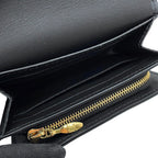 Louis Vuitton Trifold Wallet Taurillon Leather Portefeuille Capucines Tiny Black — view 8
