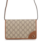 Gucci Wallet on Chain GG Emblem Supreme Leather Shoulder Bag