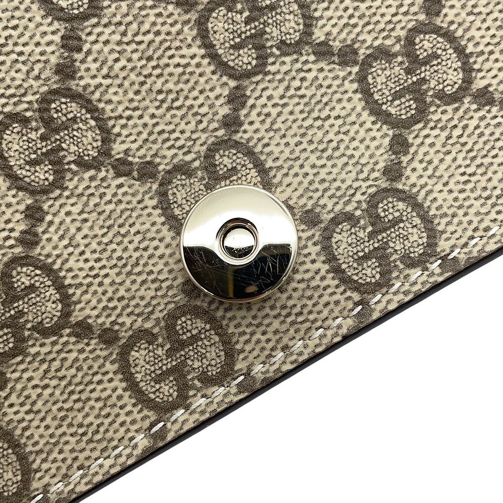 Gucci Wallet on Chain GG Emblem Supreme Leather Shoulder Bag — view 7