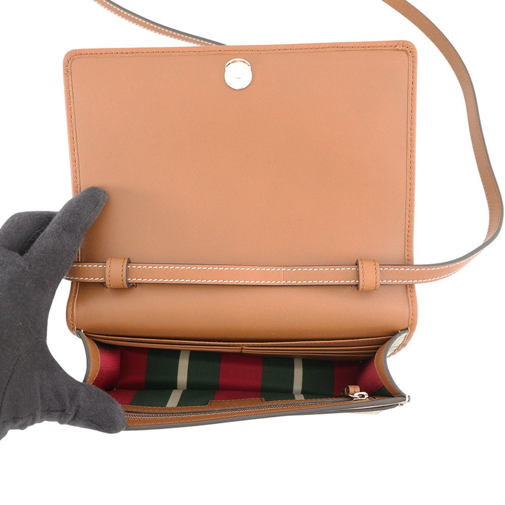 Gucci Wallet on Chain GG Emblem Supreme Leather Shoulder Bag — view 6