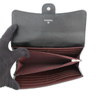 Chanel Wallet Classic Long Flap Quilted CC Logo Caviar Leather Black — view 5