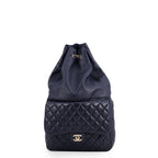 Chanel Backpack Quilted Drawstring Lambskin
