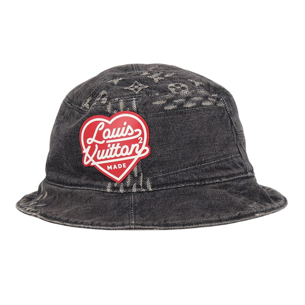 Louis Vuitton Bucket Hat Bonnet Denim LV Made M Hat Black — view 2