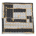 Louis Vuitton Scarf Carre Monogram Confidential Silk Black
