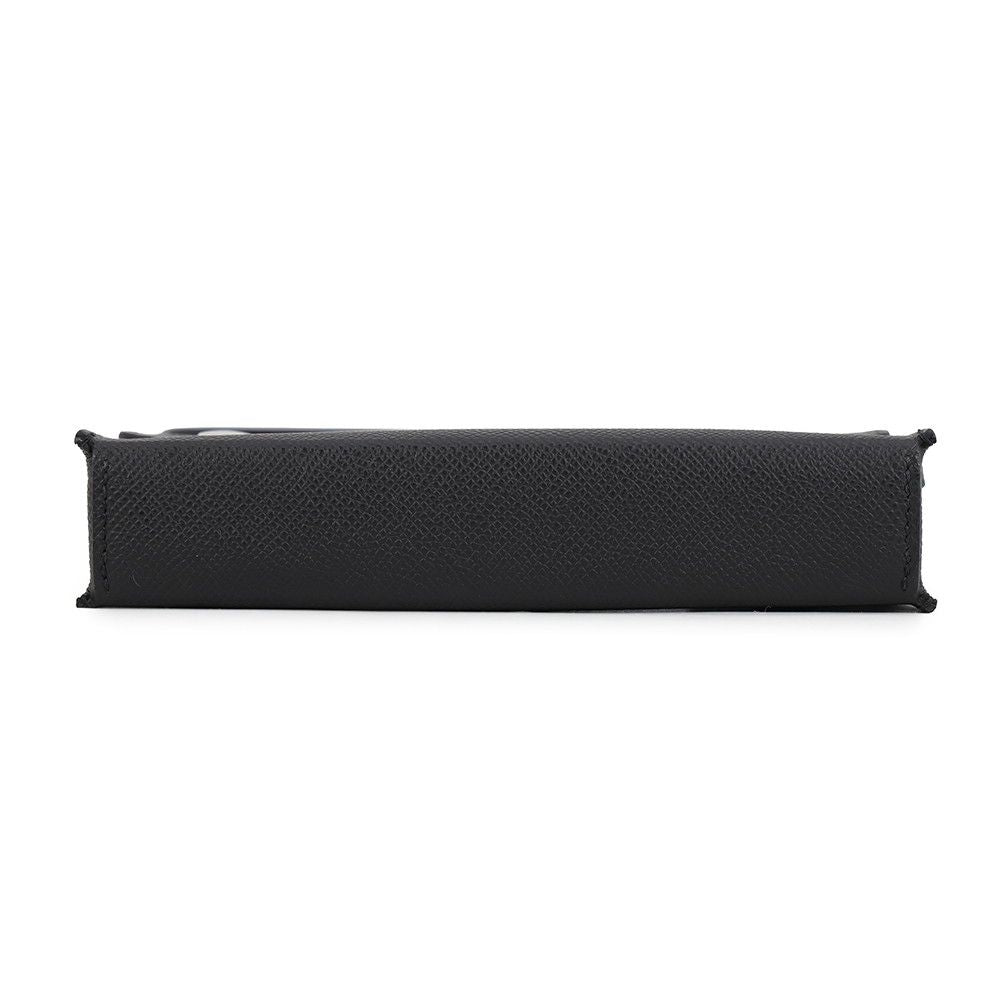 Hermes Wallet on Chain Nappe-to-Go Black Silver Epsom Shoulder Bag — view 3