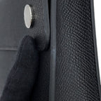 Hermes Wallet on Chain Nappe-to-Go Black Silver Epsom Shoulder Bag — view 7