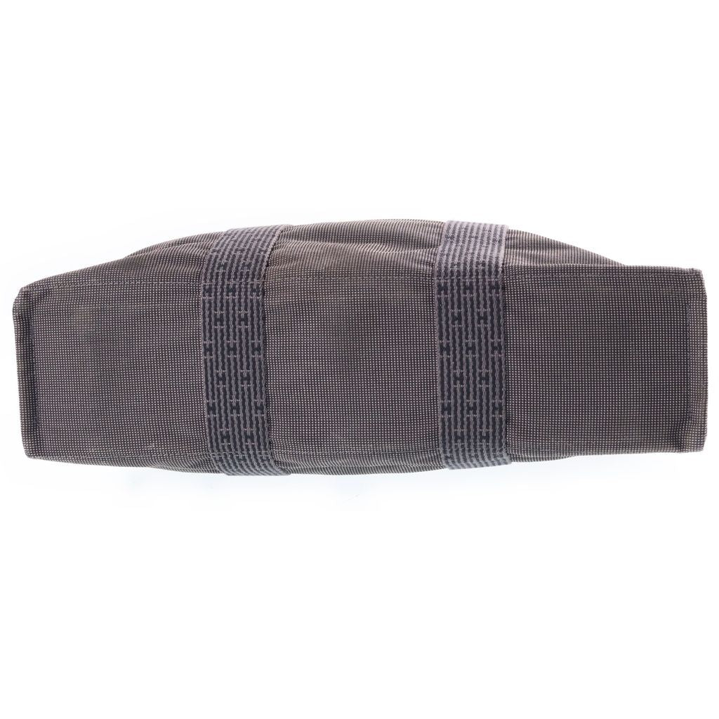Hermes Herline TGM Canvas Tote Gray — view 4