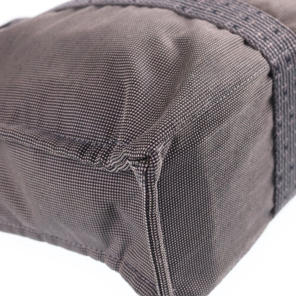 Hermes Herline TGM Canvas Tote Gray — view 6