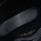 Chanel CC Logo Fleece 2-Way Shoulder Bag Black Leather Gold — view 7