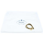 Prada Re Edition Shoulder Bag Chain Black Nylon Gold — view 8