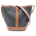 Celine Triomphe Small Bucket Leather Shoulder Bag Brown