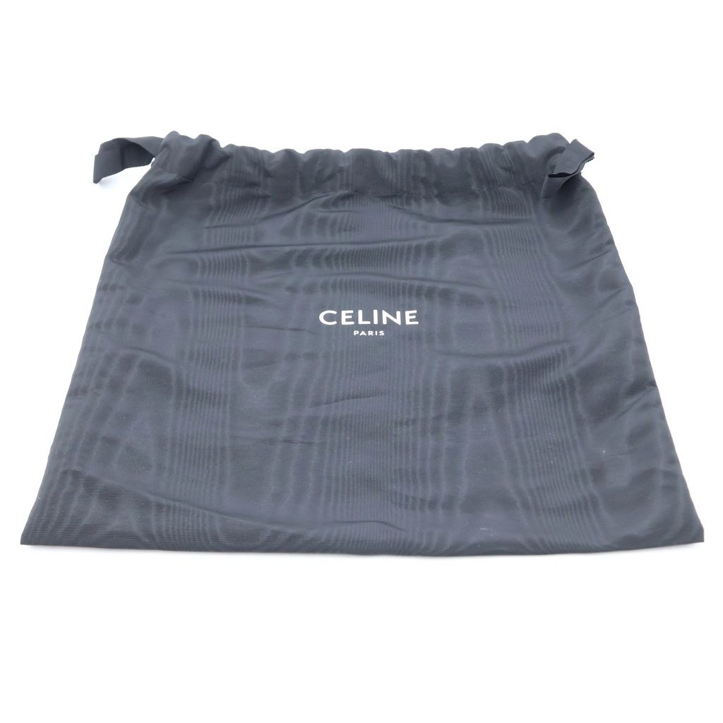 Celine Triomphe Small Bucket Leather Shoulder Bag Brown — view 8