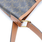 Celine Triomphe Small Bucket Leather Shoulder Bag Brown — view 6