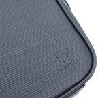 Louis Vuitton Epi Danube PM Mini Shoulder Bag Black Noir Leather Silver — view 7