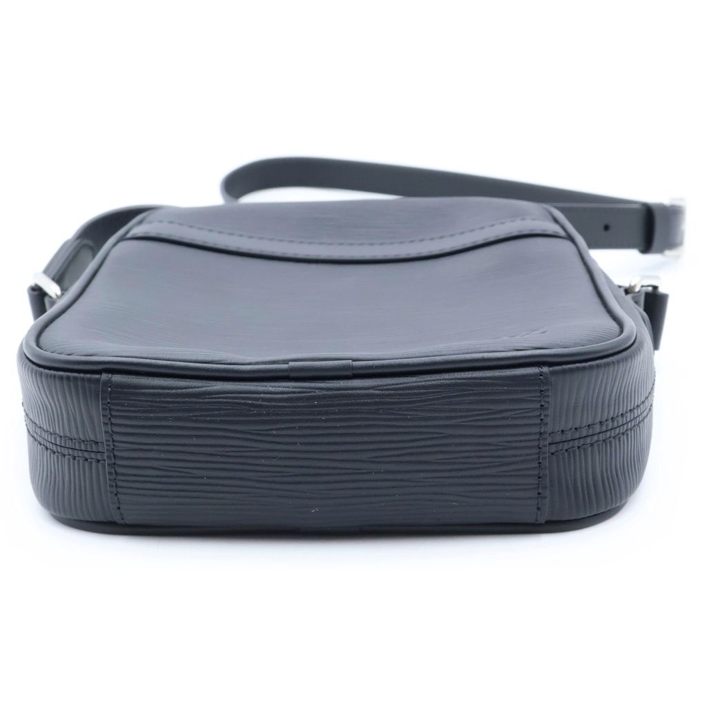 Louis Vuitton Epi Danube PM Mini Shoulder Bag Black Noir Leather Silver — view 4