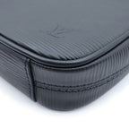 Louis Vuitton Epi Danube PM Mini Shoulder Bag Black Noir Leather Silver — view 5