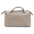 Fendi by the Way Medium 2-Way Shoulder Bag Greige Beige Leather Silver — view 2