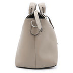 Fendi by the Way Medium 2-Way Shoulder Bag Greige Beige Leather Silver — view 3