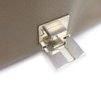 Celine Trapeze 2-Way Shoulder Bag Greige Leather Suede Silver — view 8
