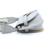 Loewe Gate Dual Mini Shoulder Bag Gray Leather Silver — view 3