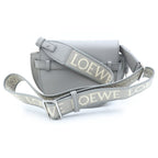 Loewe Gate Dual Mini Shoulder Bag Gray Leather Silver — view 2