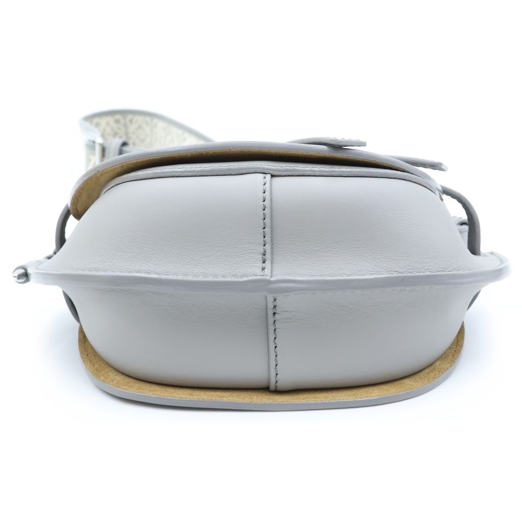 Loewe Gate Dual Mini Shoulder Bag Gray Leather Silver — view 4