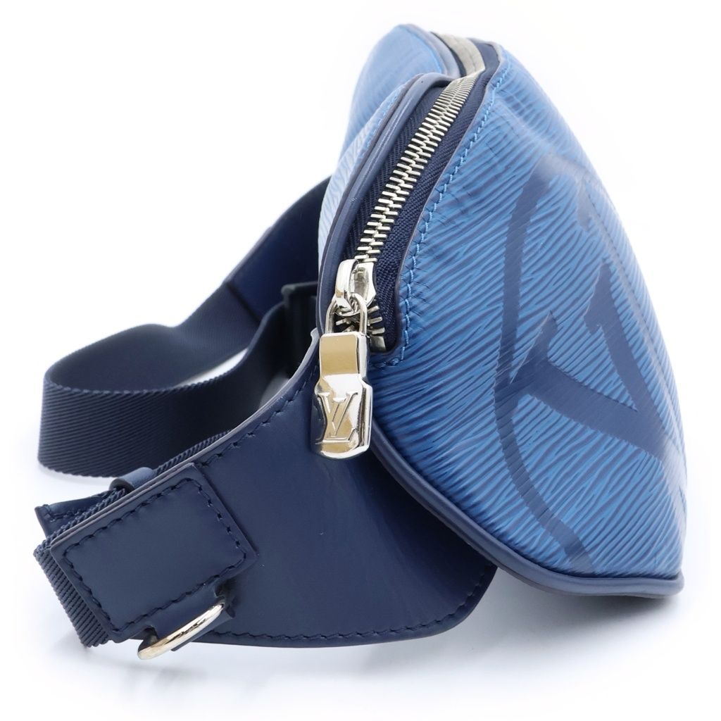 Louis Vuitton Epi LV Circle Bumbag Shoulder Bag Blue Azur Silver — view 3