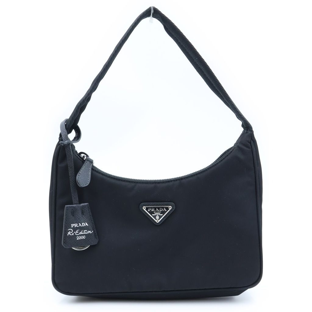Prada Re Edition 2000 Shoulder Handbag Nylon Black