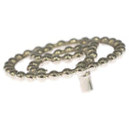 Chanel CC Logo Round Brooch Pin Badge Silver — view 4