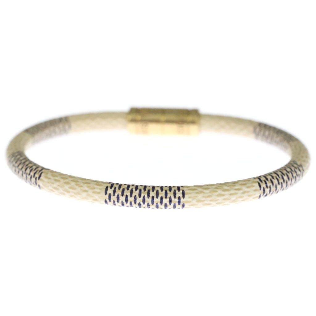 Louis Vuitton Damier Azur Bracelet Keep It White Gold — view 2