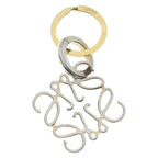 Loewe Anagram Bag Charm Key Holder Key Ring Gold Keychain