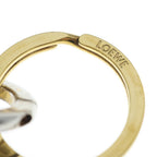 Loewe Anagram Bag Charm Key Holder Key Ring Gold Keychain — view 5