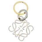 Loewe Anagram Bag Charm Key Holder Key Ring Gold Keychain — view 2