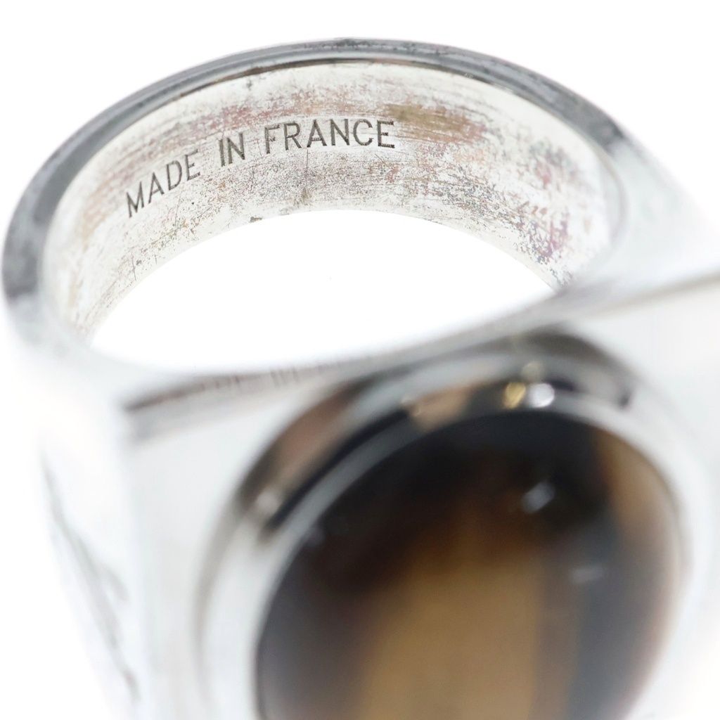 Louis Vuitton Chevalier Tiger's Eye Ring Silver Brown — view 5