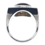 Louis Vuitton Chevalier Tiger's Eye Ring Silver Brown — view 6