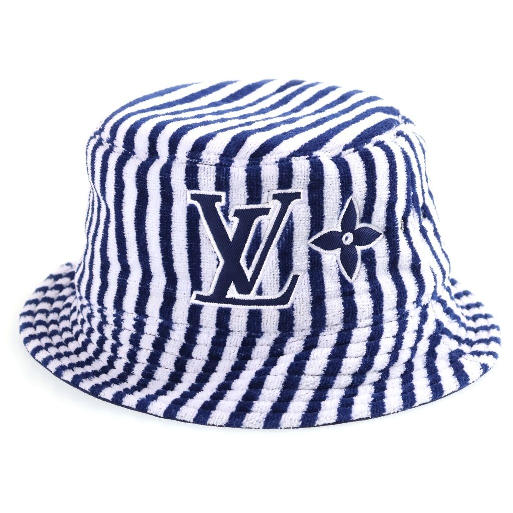 Louis Vuitton LV Graphical Reversible Bucket Hat Blue — view 4