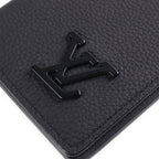 Louis Vuitton Aerogram Pocket Organizer Card Case Holder Black — view 4