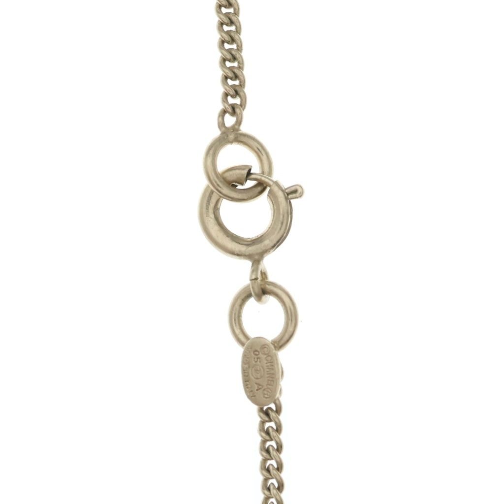 Chanel Quilted Charm Pendant Necklace Chain Gold — view 6