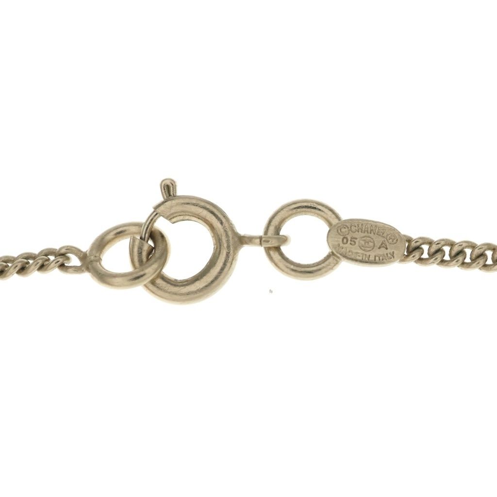 Chanel Quilted Charm Pendant Necklace Chain Gold — view 5
