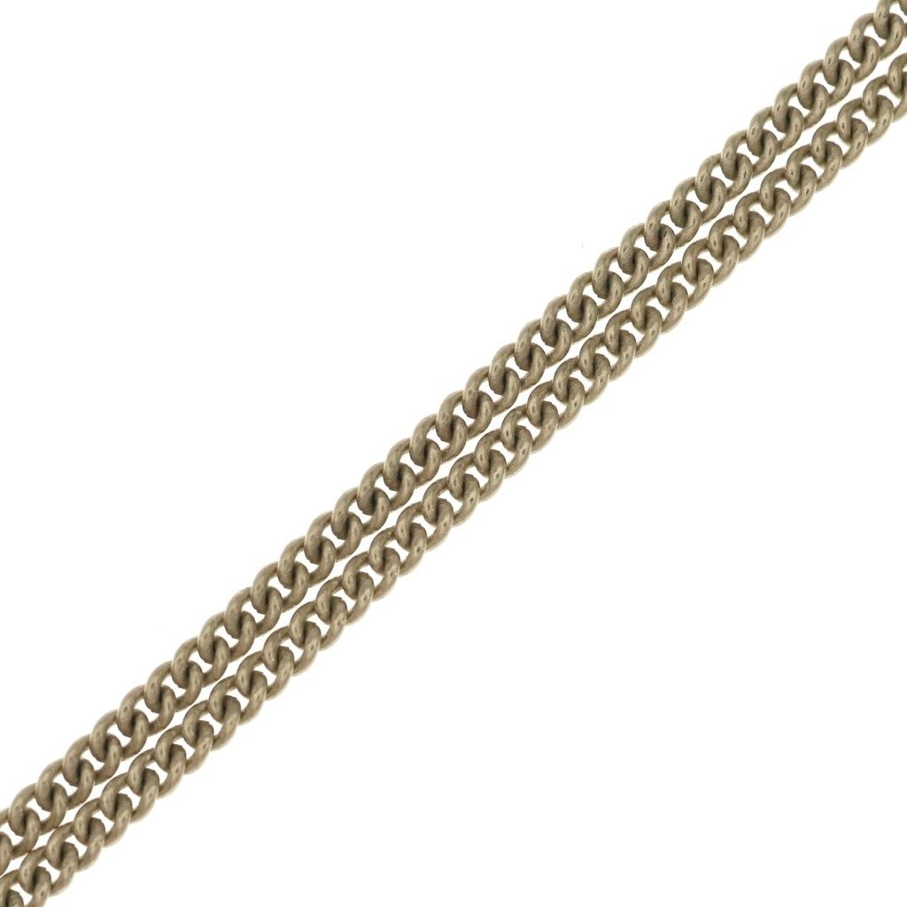 Chanel Quilted Charm Pendant Necklace Chain Gold — view 4