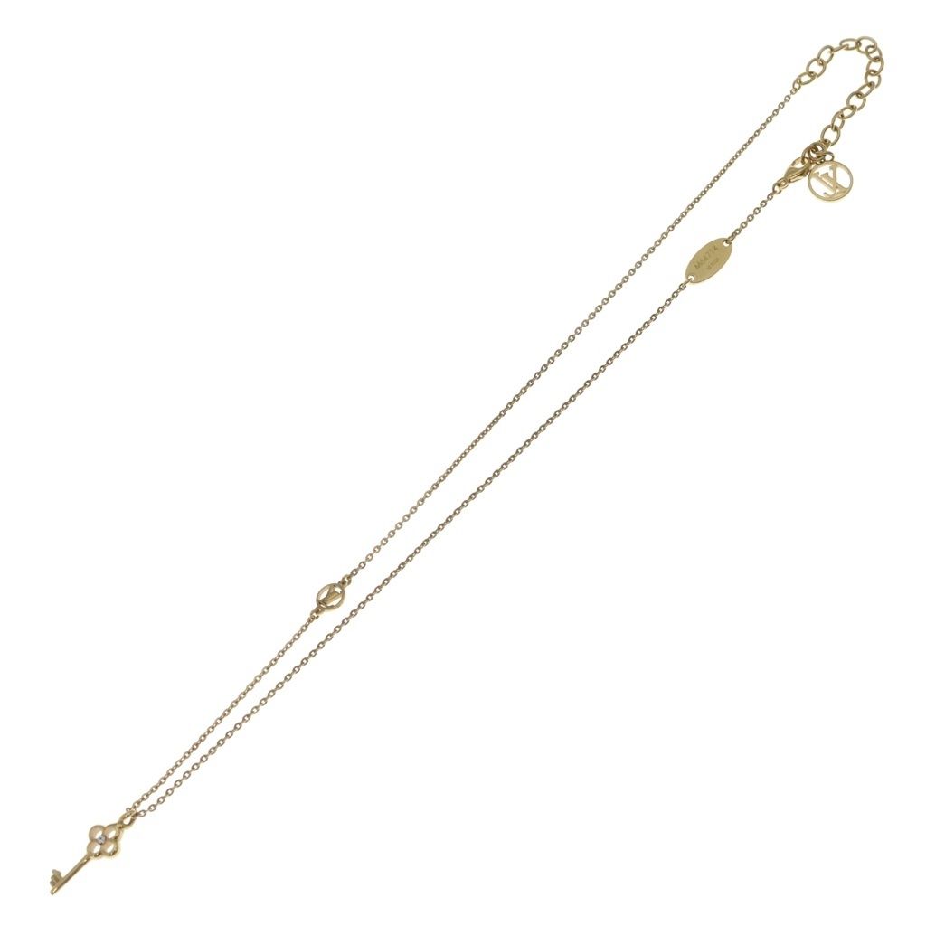 Louis Vuitton Collier Lucky Pendant Chain Gold Necklace — view 2