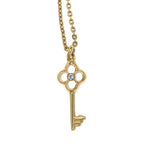 Louis Vuitton Collier Lucky Pendant Chain Gold Necklace — view 3