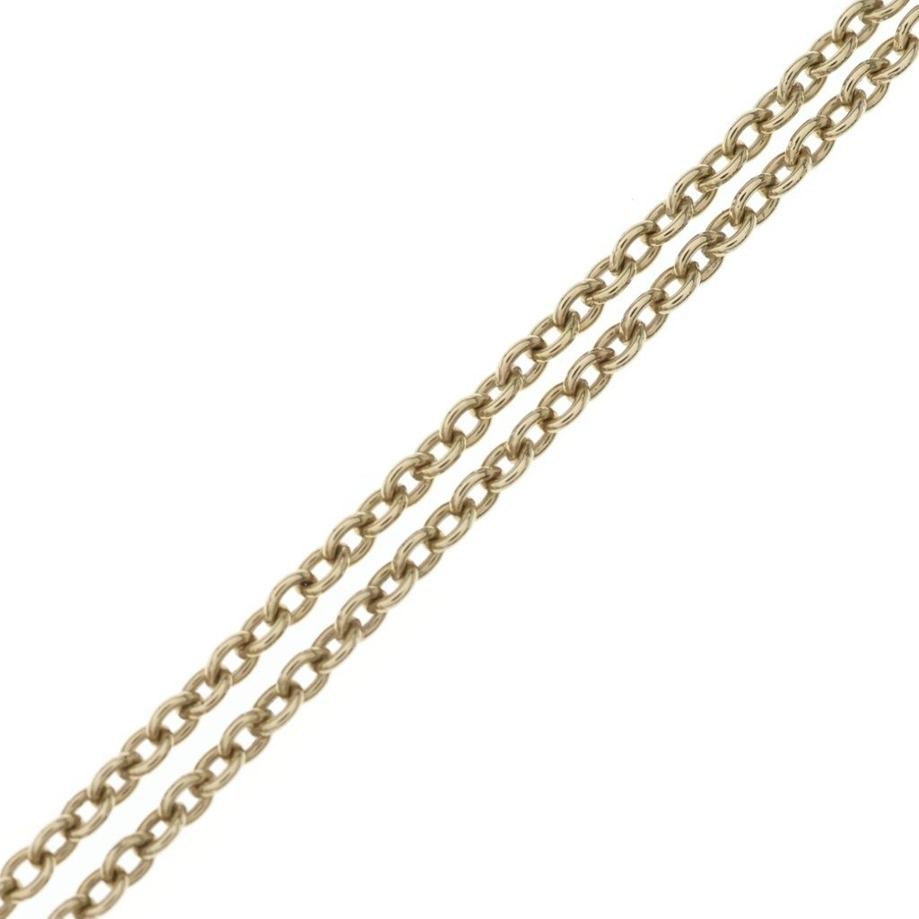 Dior CD Logo Rhinestone Necklace Gold Metal — view 4