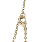 Dior CD Logo Rhinestone Necklace Gold Metal — view 6
