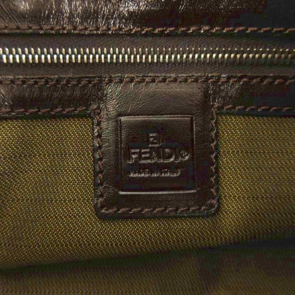 Fendi Mamma Bucket Bag Zucca Pattern Canvas Brown — view 7