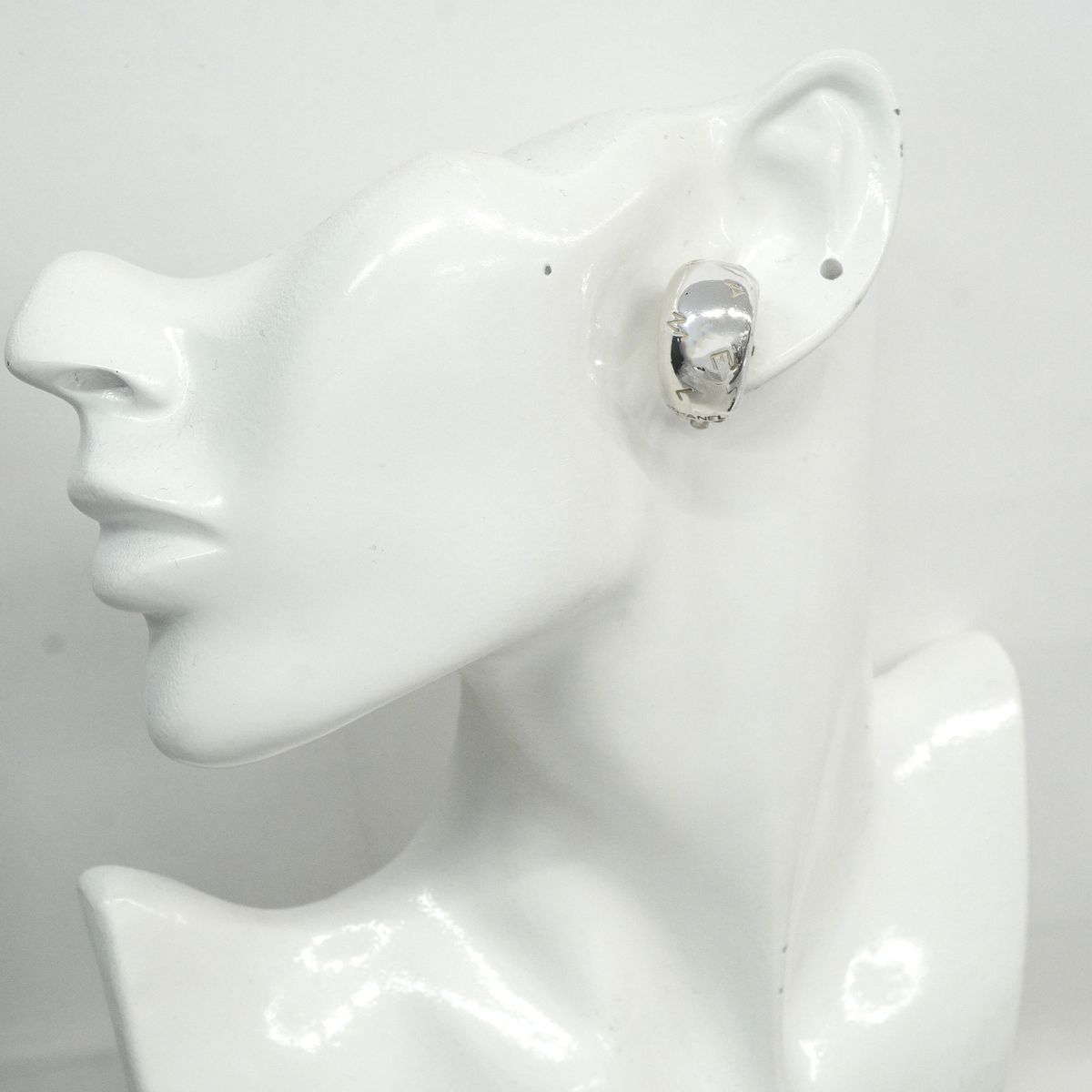 Chanel Earrings Logo 925 Sterling Silver — view 7