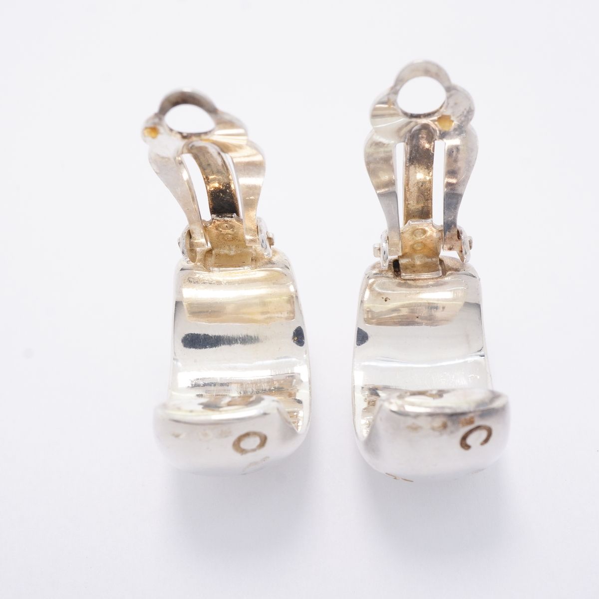 Chanel Earrings Logo 925 Sterling Silver — view 8