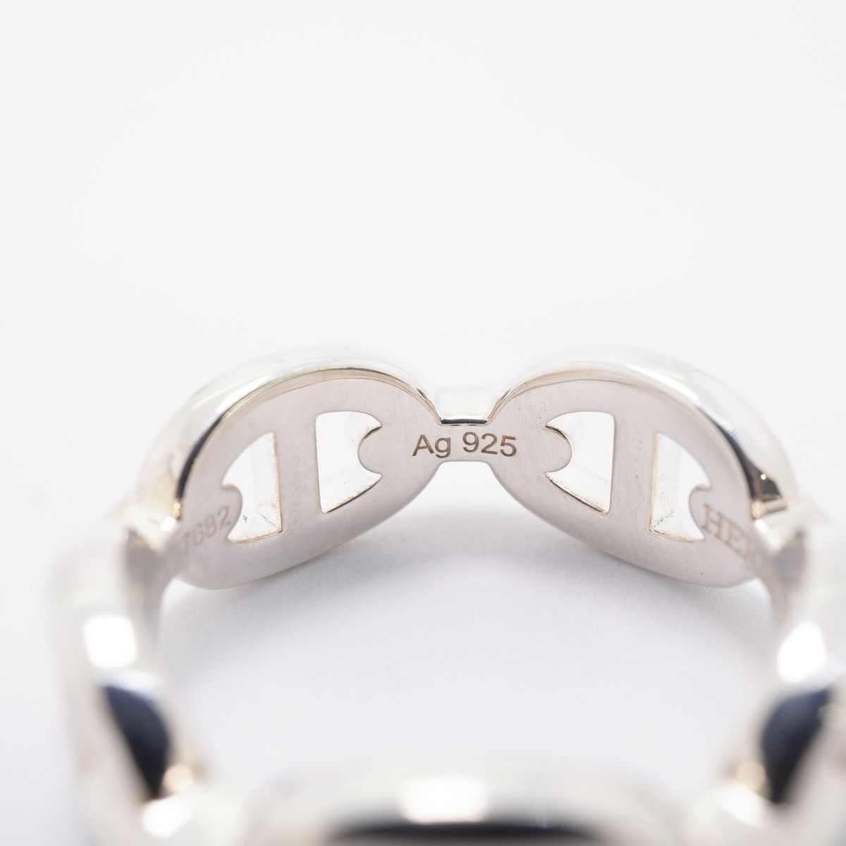 Hermes Ring Enchainee Chaine D'ancre 925 Sterling Silver — view 7