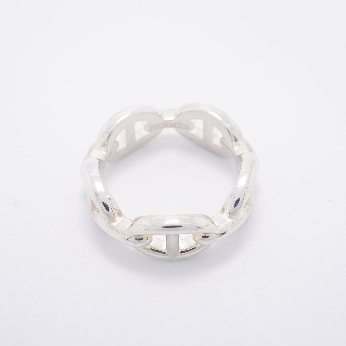 Hermes Ring Enchainee Chaine D'ancre 925 Sterling Silver — view 3