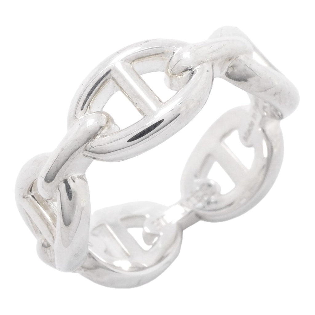 Hermes Ring Enchainee Chaine D'ancre 925 Sterling Silver